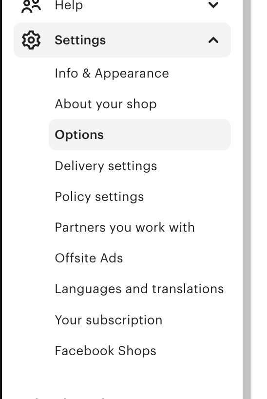 Step 3 - Click Options