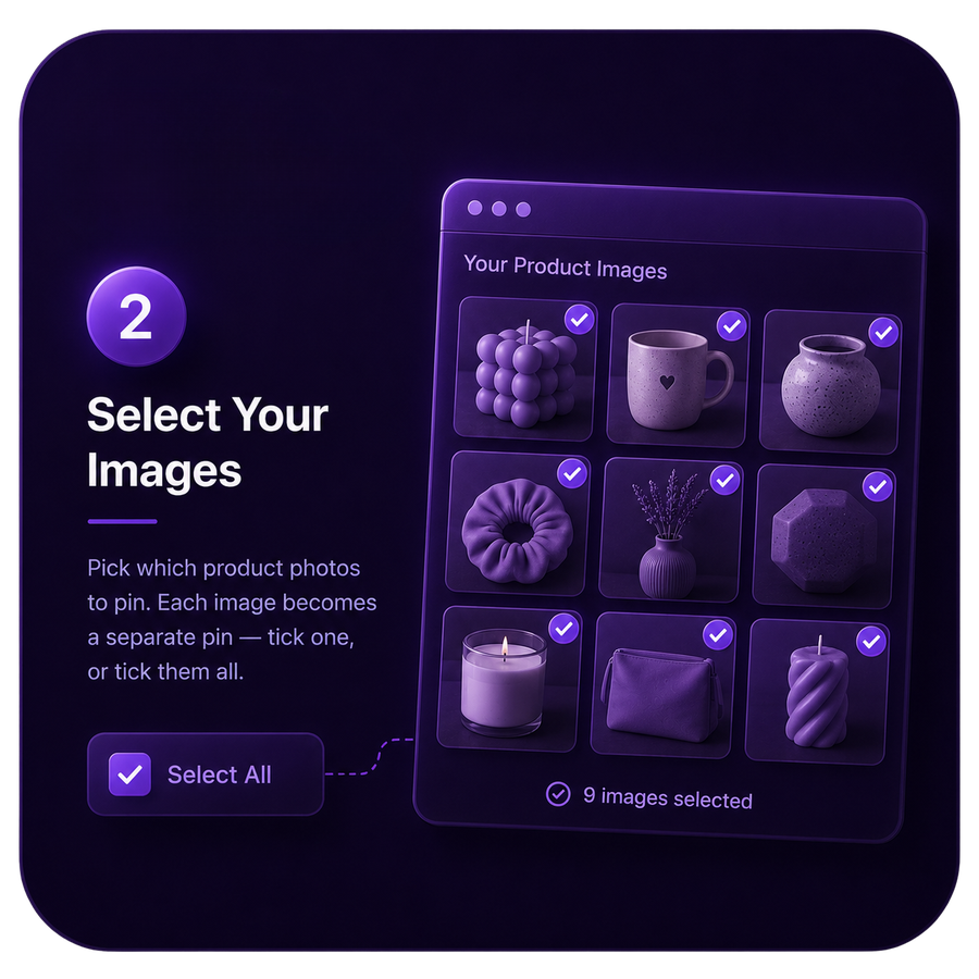 Generate Pinterest content from your product